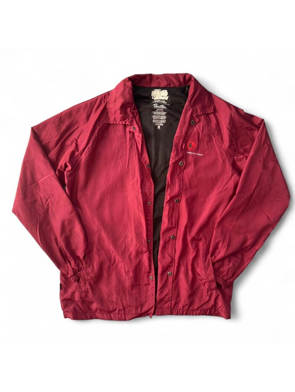 Box Lunch Naruto Garnet Anime Graphics Oversized Varsity Windbreaker Size L